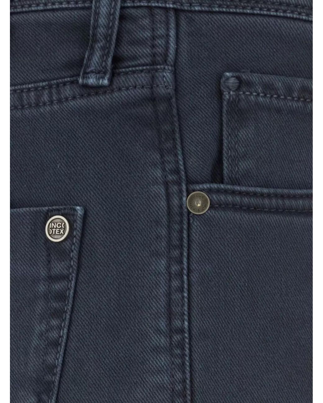 Incotex Blue Denim Straight-Leg Jeans for men
