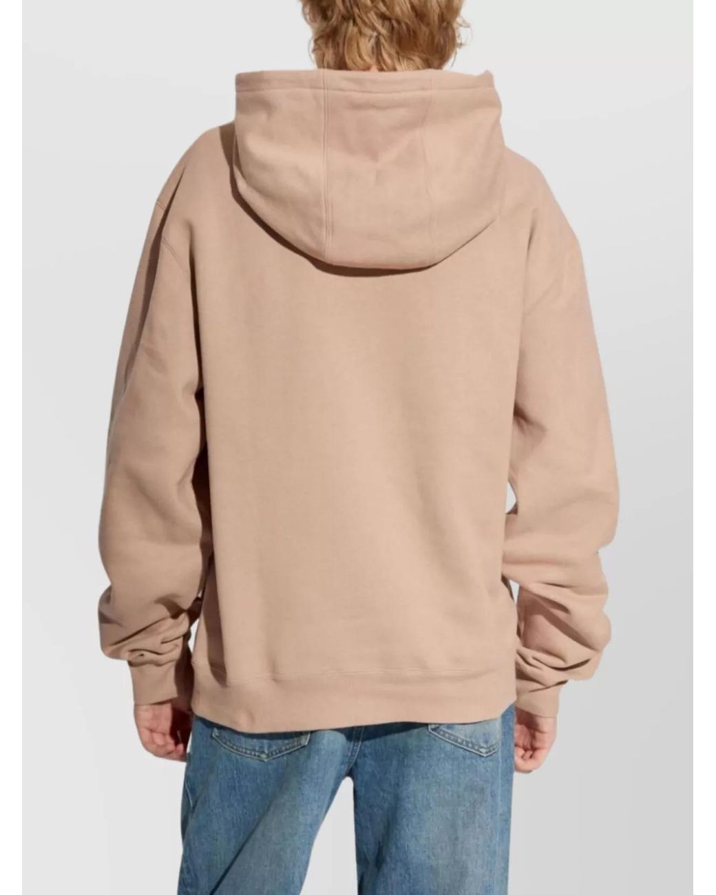 Saint Laurent Natural Ribbed Hoodie for men
