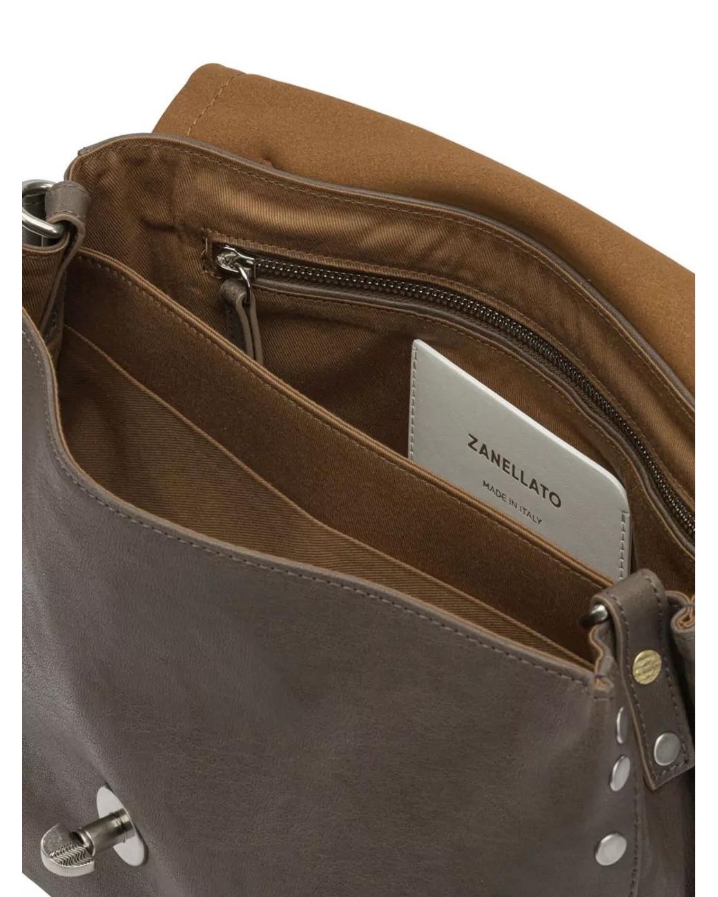 Zanellato Brown Leather Shoulder Bag