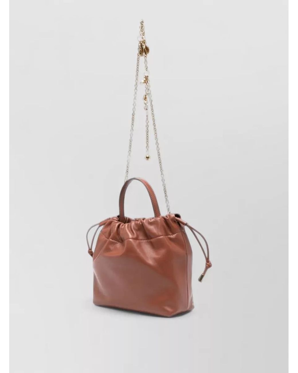 Chloé White Icons Small Leather Bucket Bag