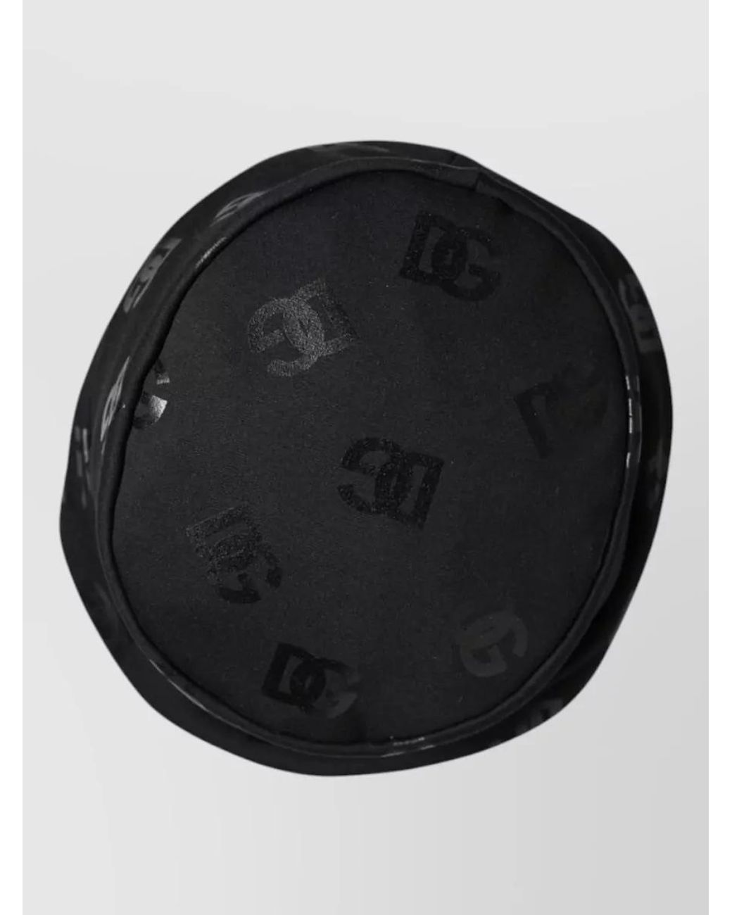 Dolce & Gabbana Black Logo-Jacquard Bucket Hat