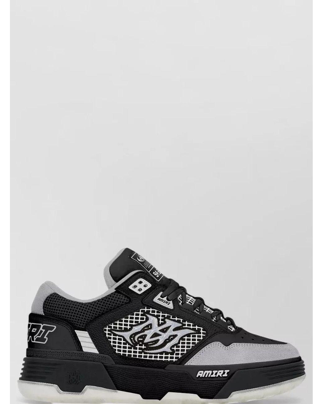 Amiri Black Leather Low-Top Sneakers for men