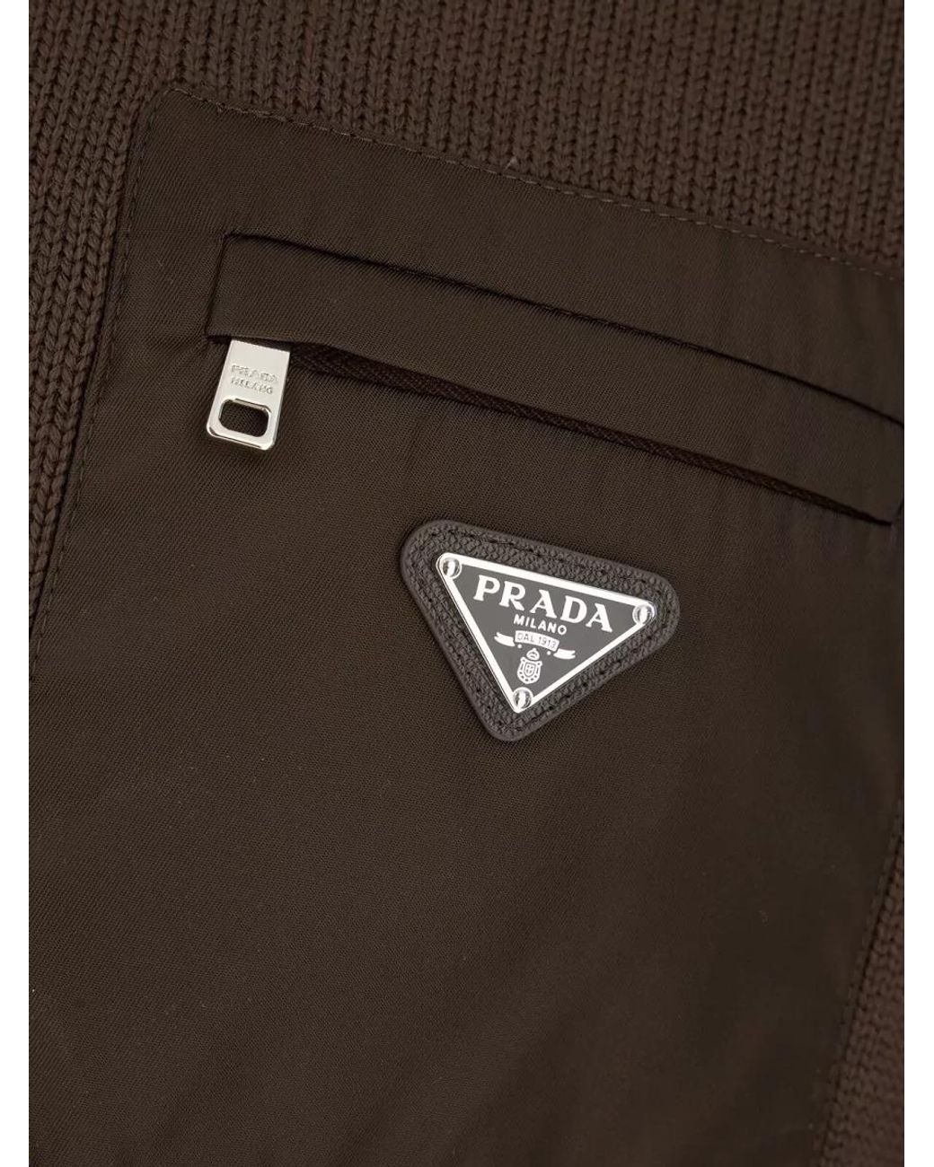 Prada Brown Crewneck T-Shirt for men