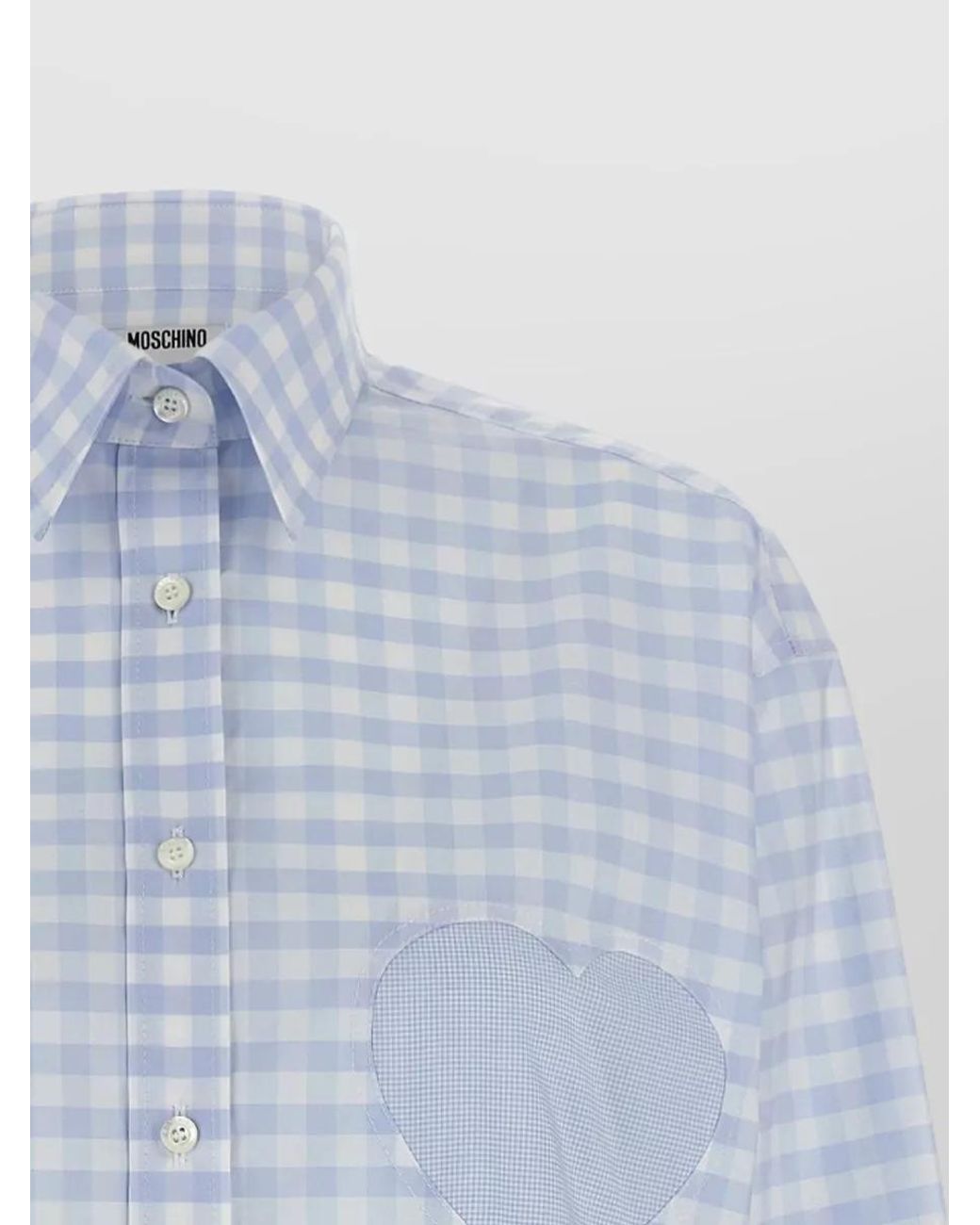 Moschino Blue Checked Cotton Shirt