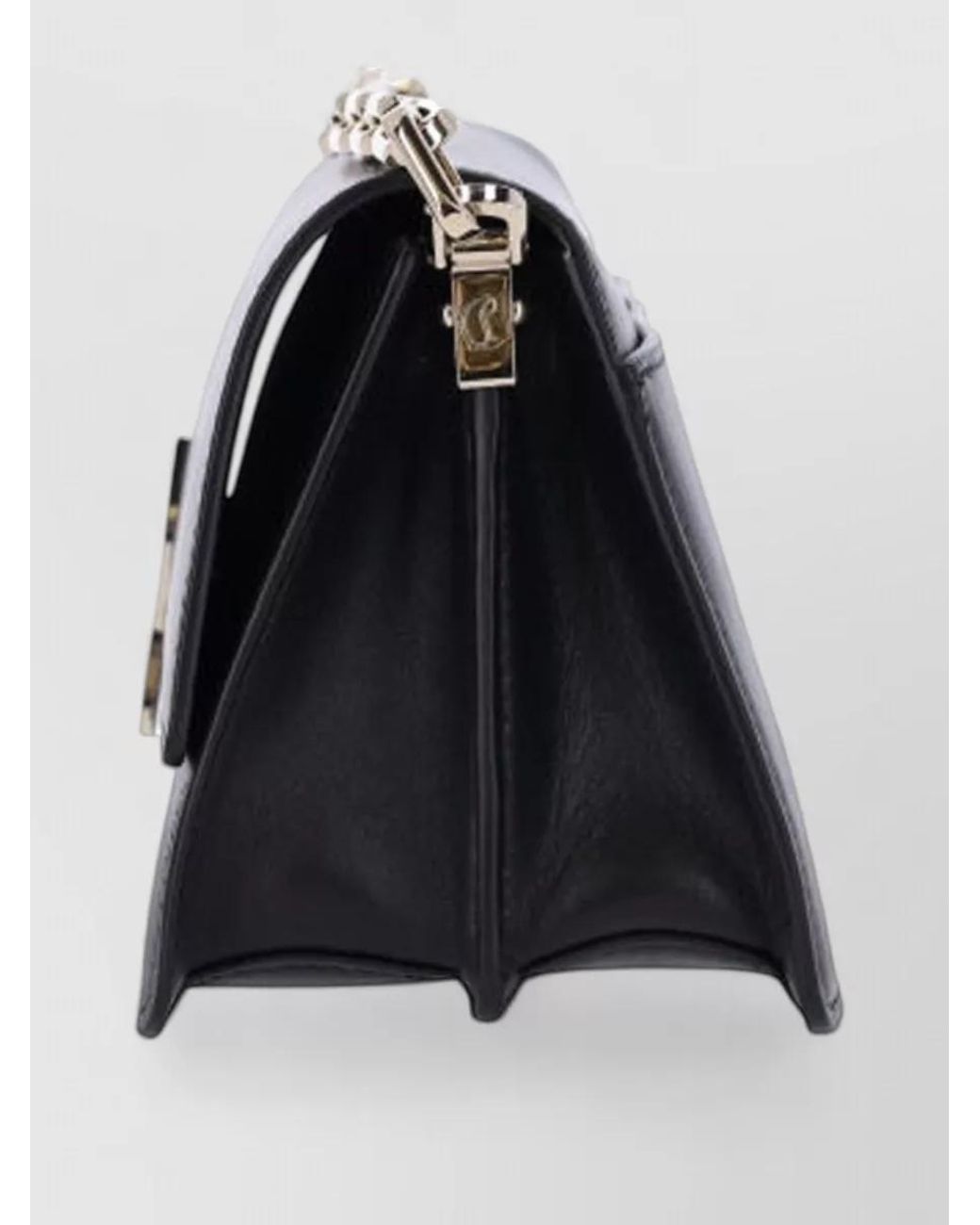 Christian Louboutin Black Loubi54 Lamb Leather Clutch Bag