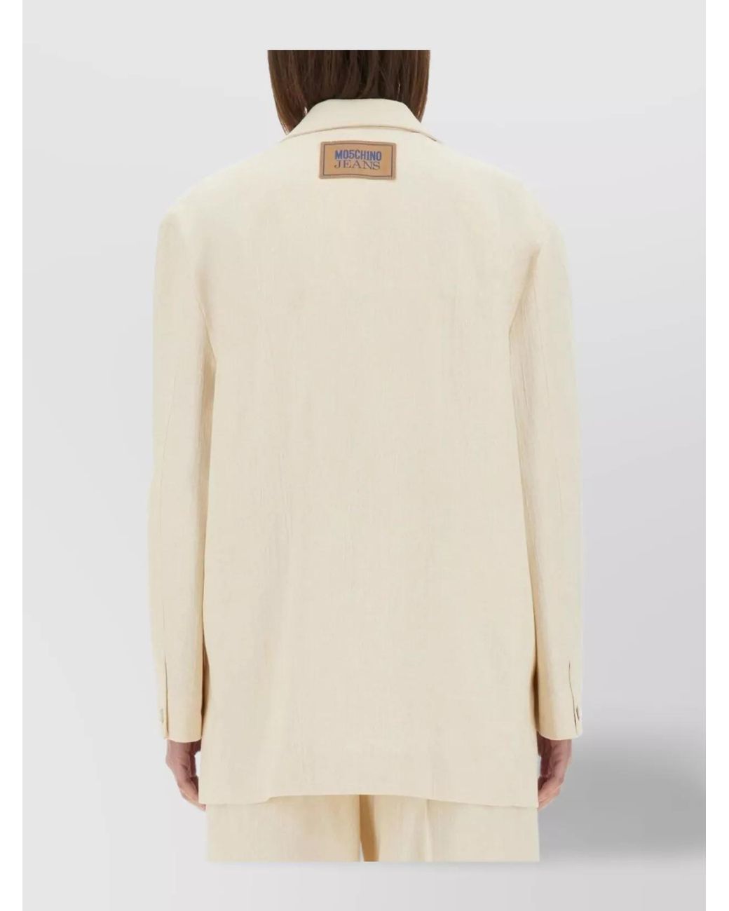 Moschino Natural Relaxed-Fit Blazer