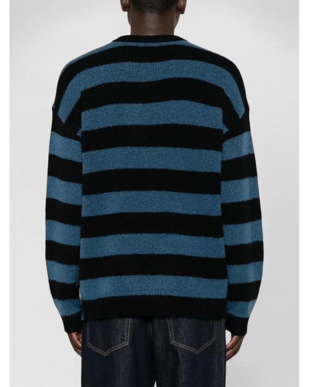 Paul Smith Blue Merino Wool Crewneck Jumper for men