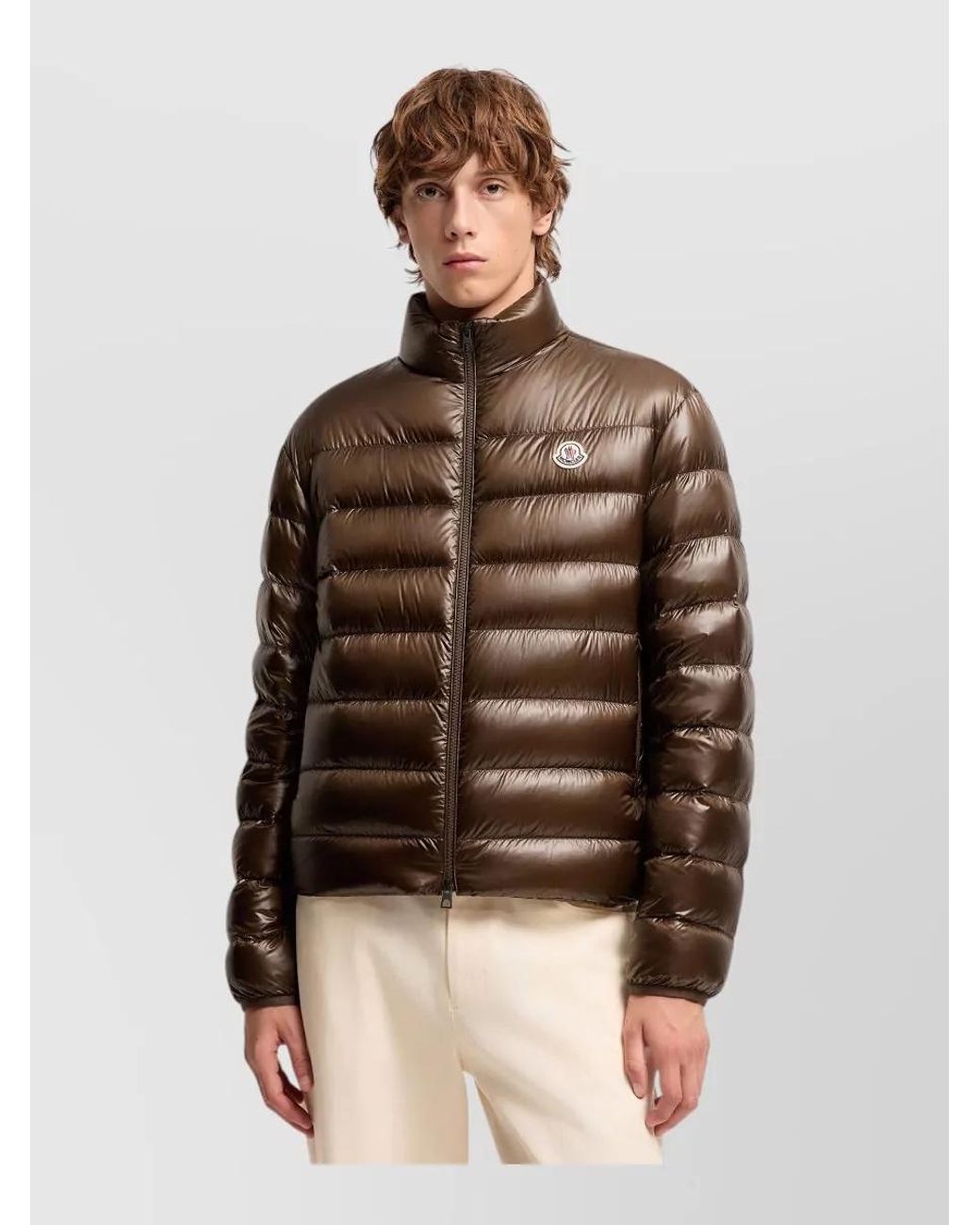 Moncler Brown Down Puffer Jacket for men