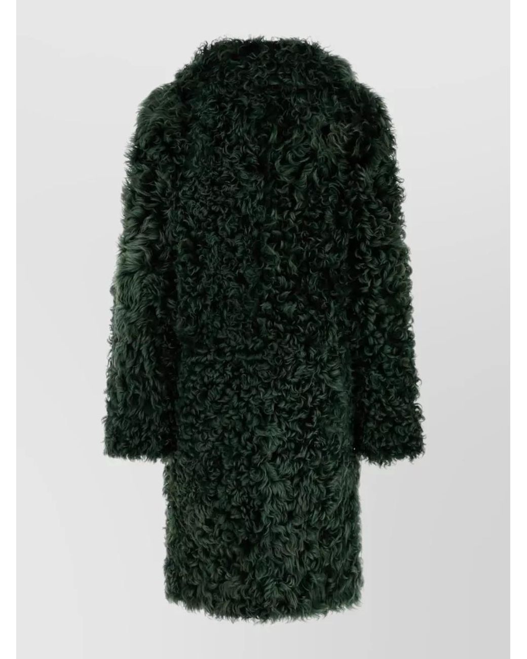 Prada Green Shearling Coat