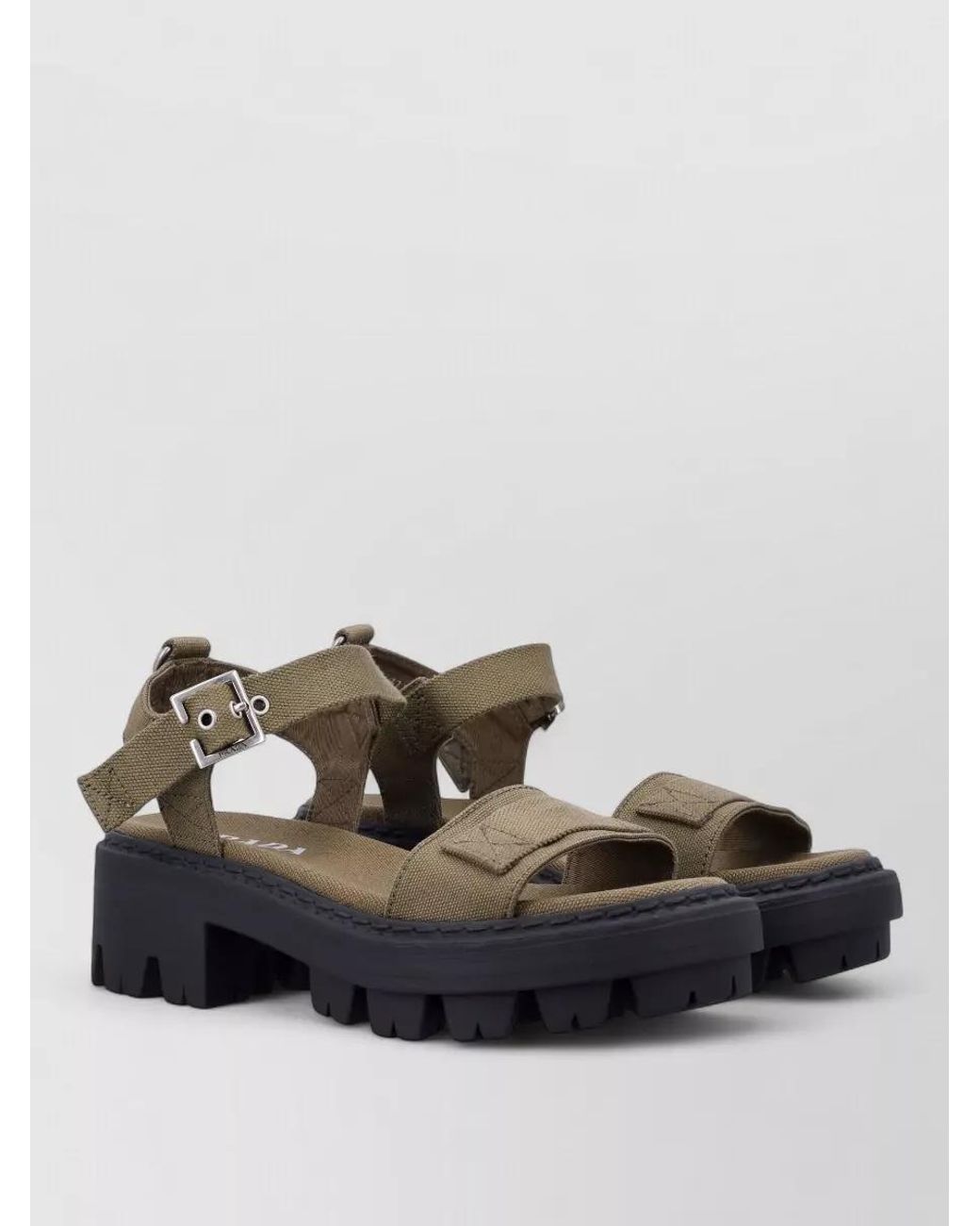 Prada Multicolor Platform Sandals