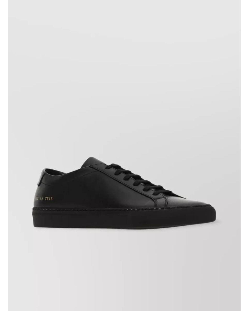 Common Projects Black Leather Low-Top Sneakers for men