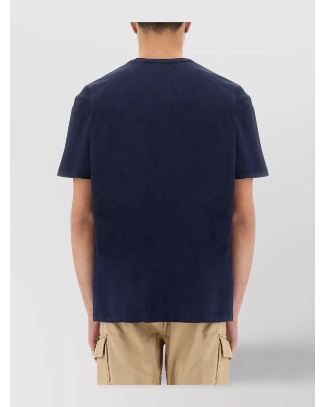Woolrich Blue Cotton T-Shirt for men