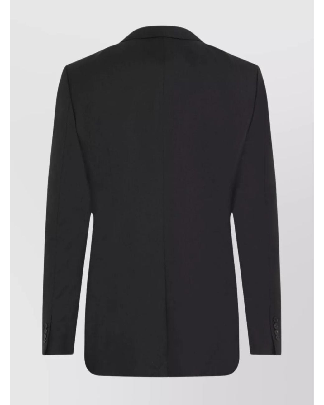 Lanvin Black Virgin Wool Single-Breasted Tailored Jacket for men