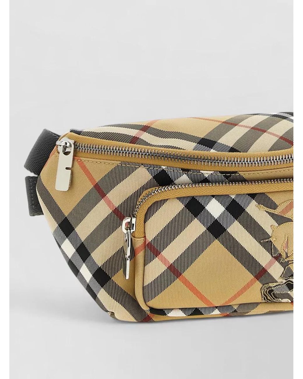 Burberry Metallic Check Crossbody Bag for men