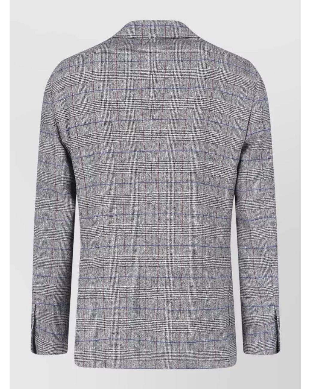 Lardini Gray Wool Silk Suit Jacket for men