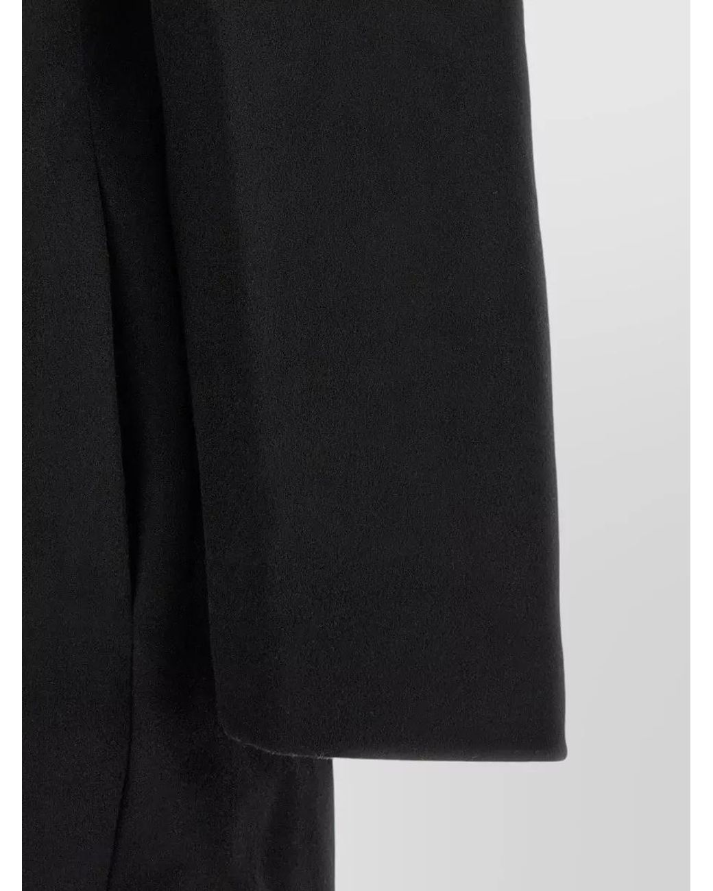 Kiko Kostadinov Black Wool Oversized Double-Breasted Coat for men