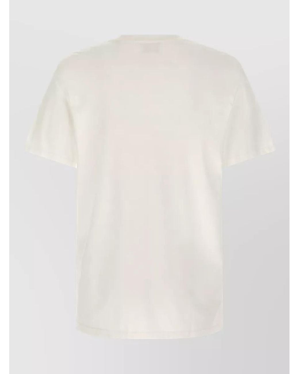 Isabel Marant Natural Cotton Jersey Honore Embroidered Short-Sleeve T-Shirt for men