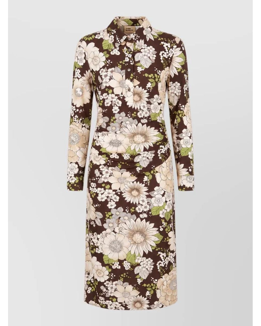 Tory Burch Natural Midi Dress