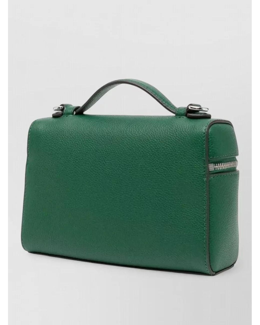 Tory Burch Green Romy Slim Leather Crossbody Bag