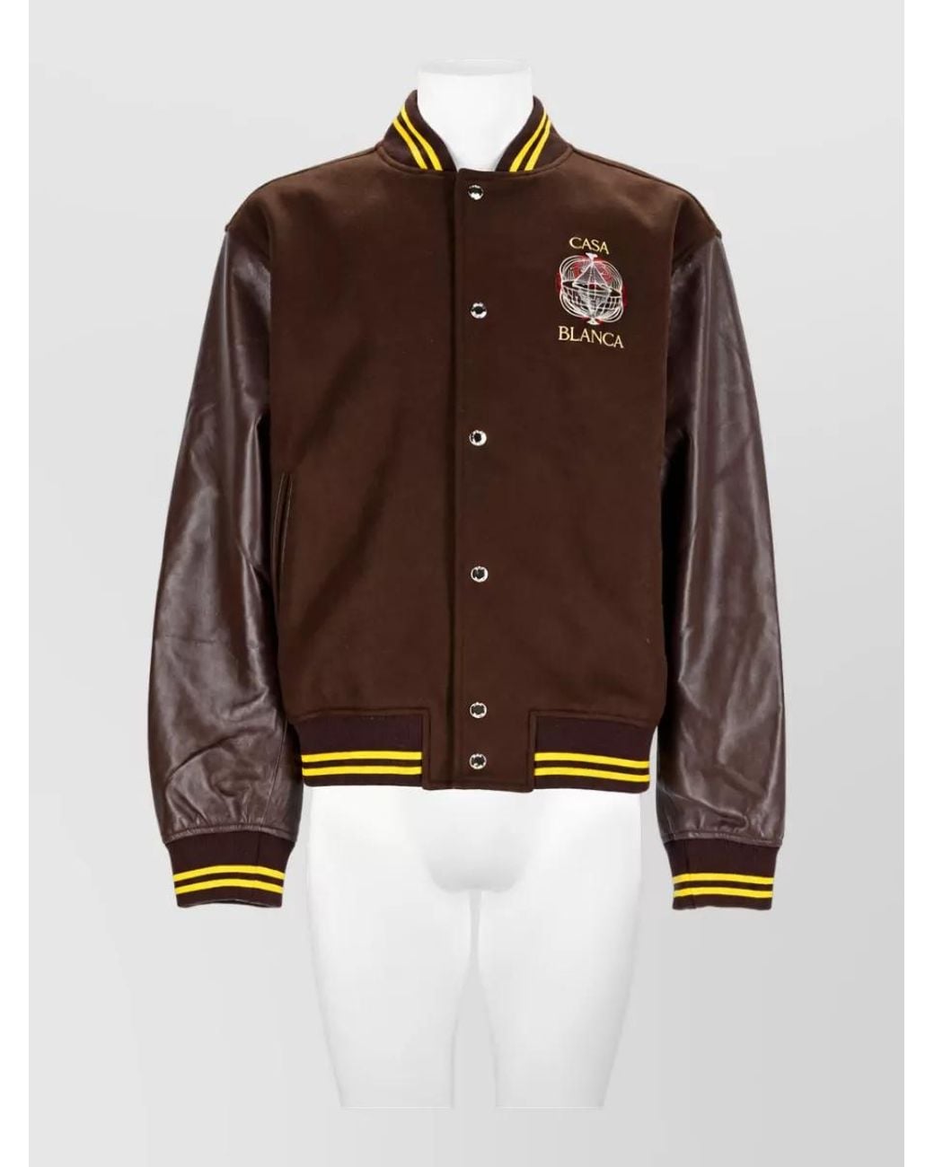 Casablanca Brown Single-Breasted Coat for men