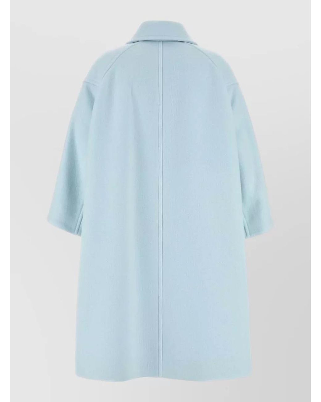 Bottega Veneta Blue Cashmere Oversized Coat