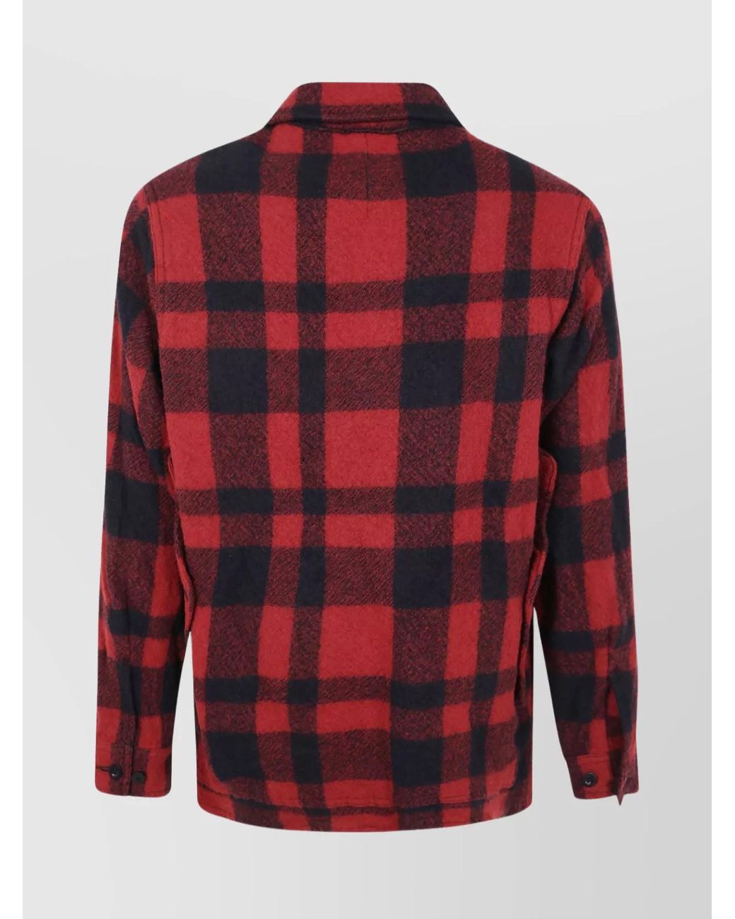 Junya Watanabe Red Wool Shirt Jacket for men
