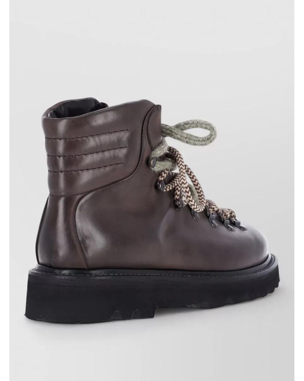 Premiata Brown Leather Ankle Boots for men
