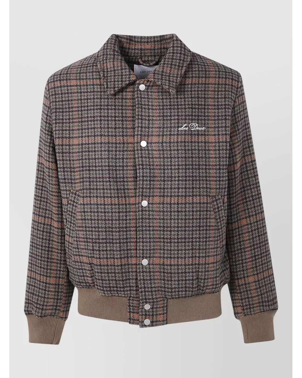 Les Deux Gray Single Breasted Coat for men