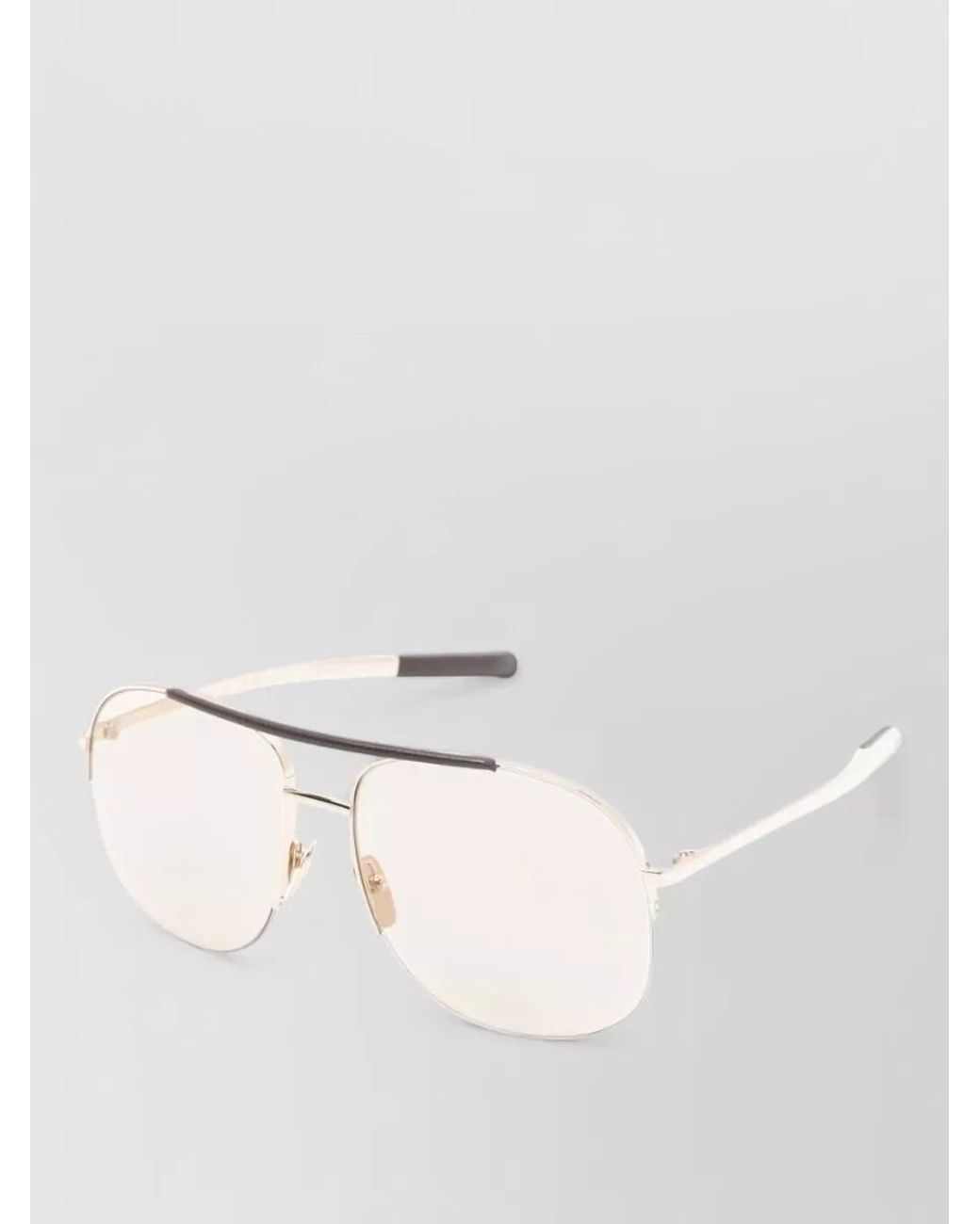 Gucci Natural Metal Pilot Sunglasses