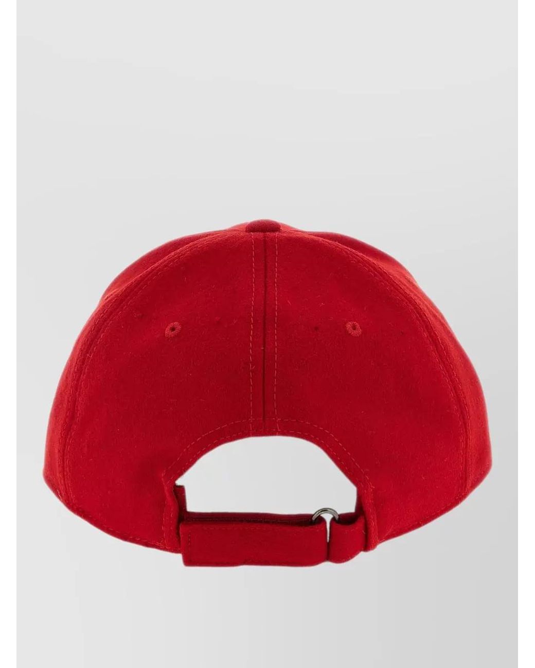 Ballantyne Red Wool Blend Monogram Patch Baseball Cap for men
