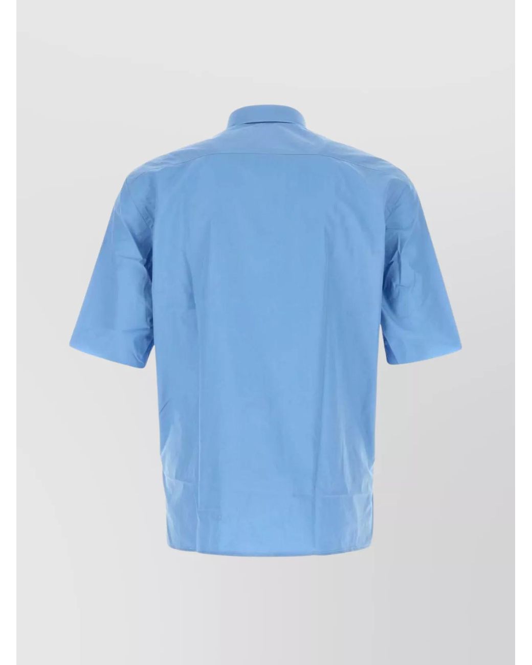 NAMACHEKO Blue Cotton Poplin Shirt for men