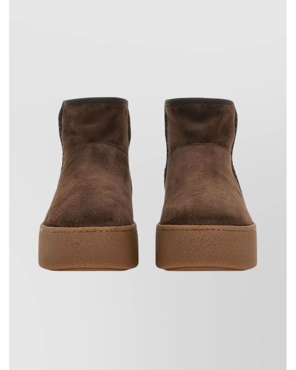 Hogan Multicolor Suede Platform Ankle Boots