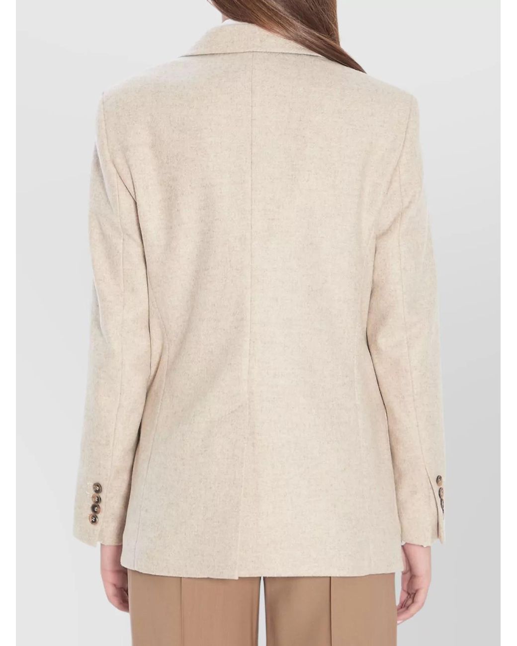 Max Mara Natural Caraffa Single-Breasted Blazer