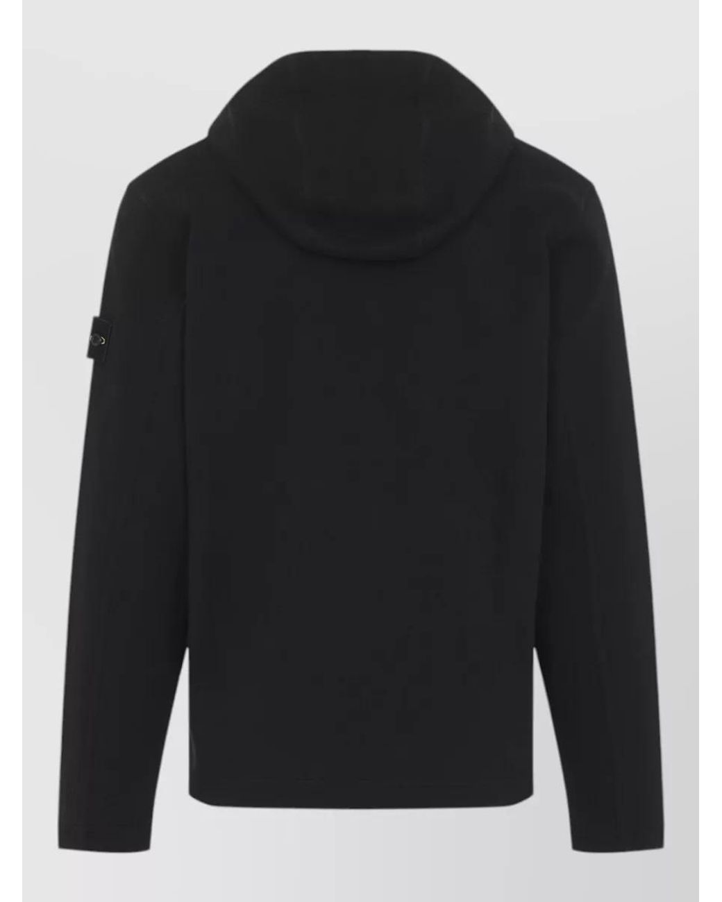 Stone Island Blue Cotton Zip-Up Hooded Jacket for men
