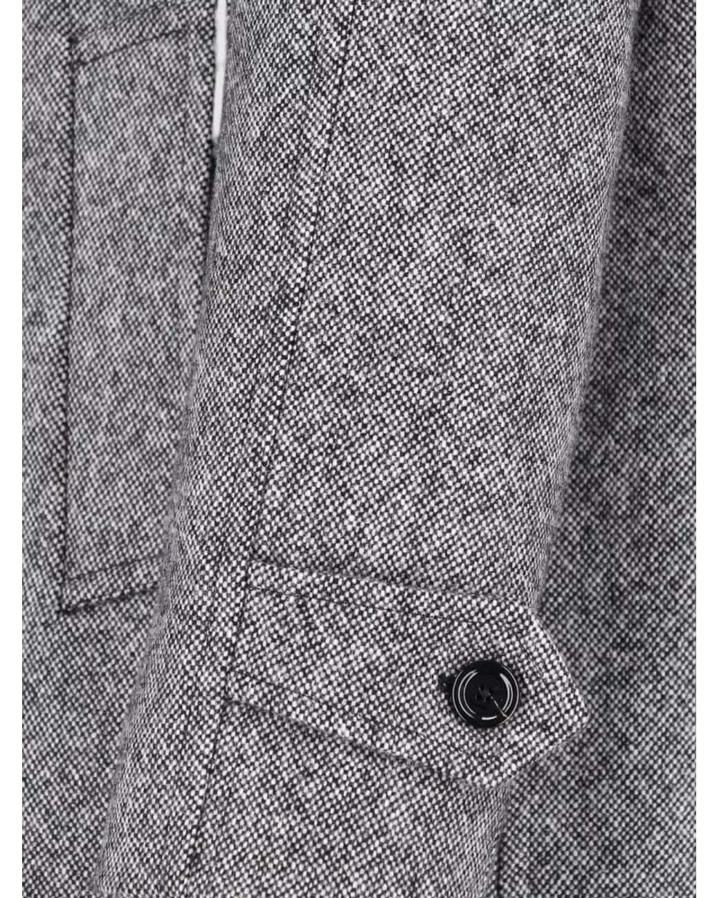 Lardini Gray Single Breasted Coat for men