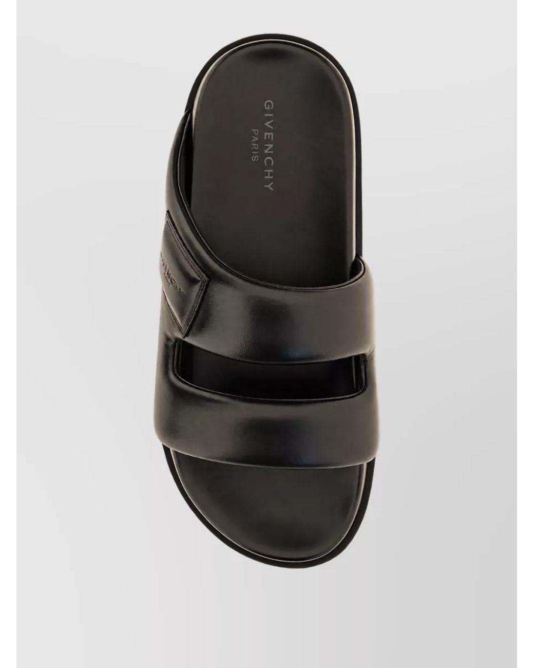 Givenchy Black Leather Slides for men