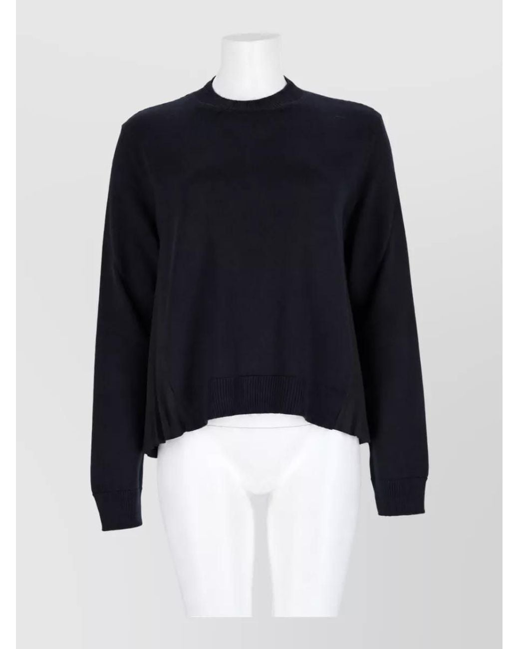 Nude Blue Wool Blend Sweatshirt