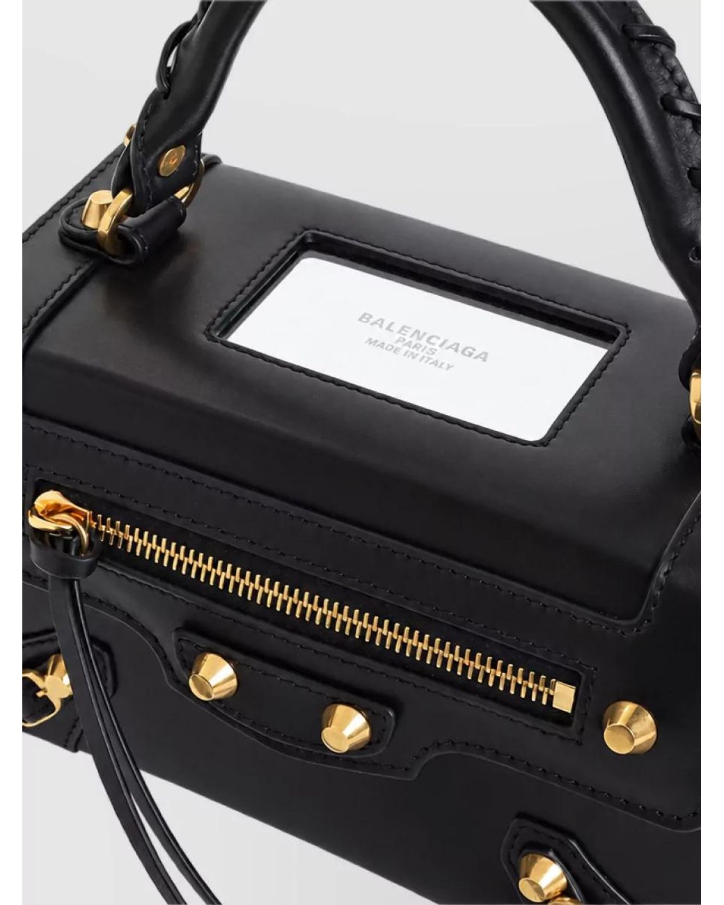 Balenciaga Black Le City Mini Leather Shoulder Bag