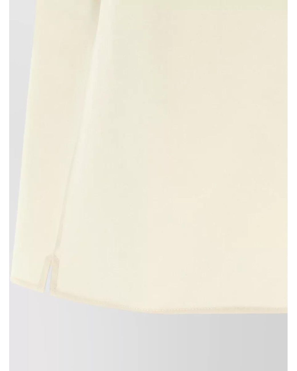 Ferragamo Natural Silk Blend Short Sleeve Shirt