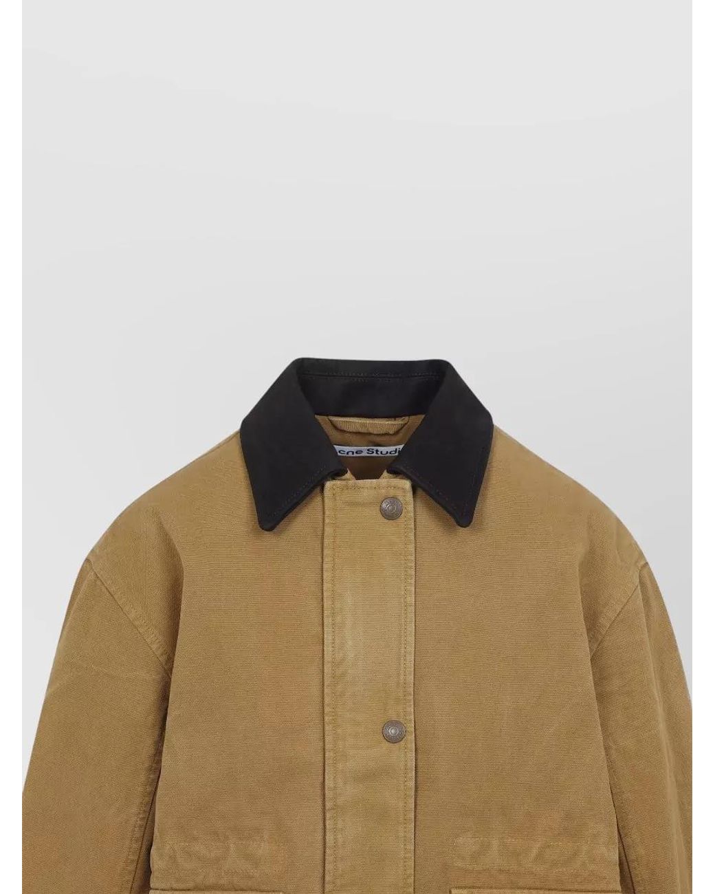 Acne Brown Cotton Single-Breasted Jacket