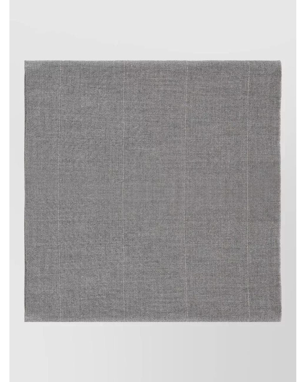 Peserico Gray Beaded Wool Square Scarf