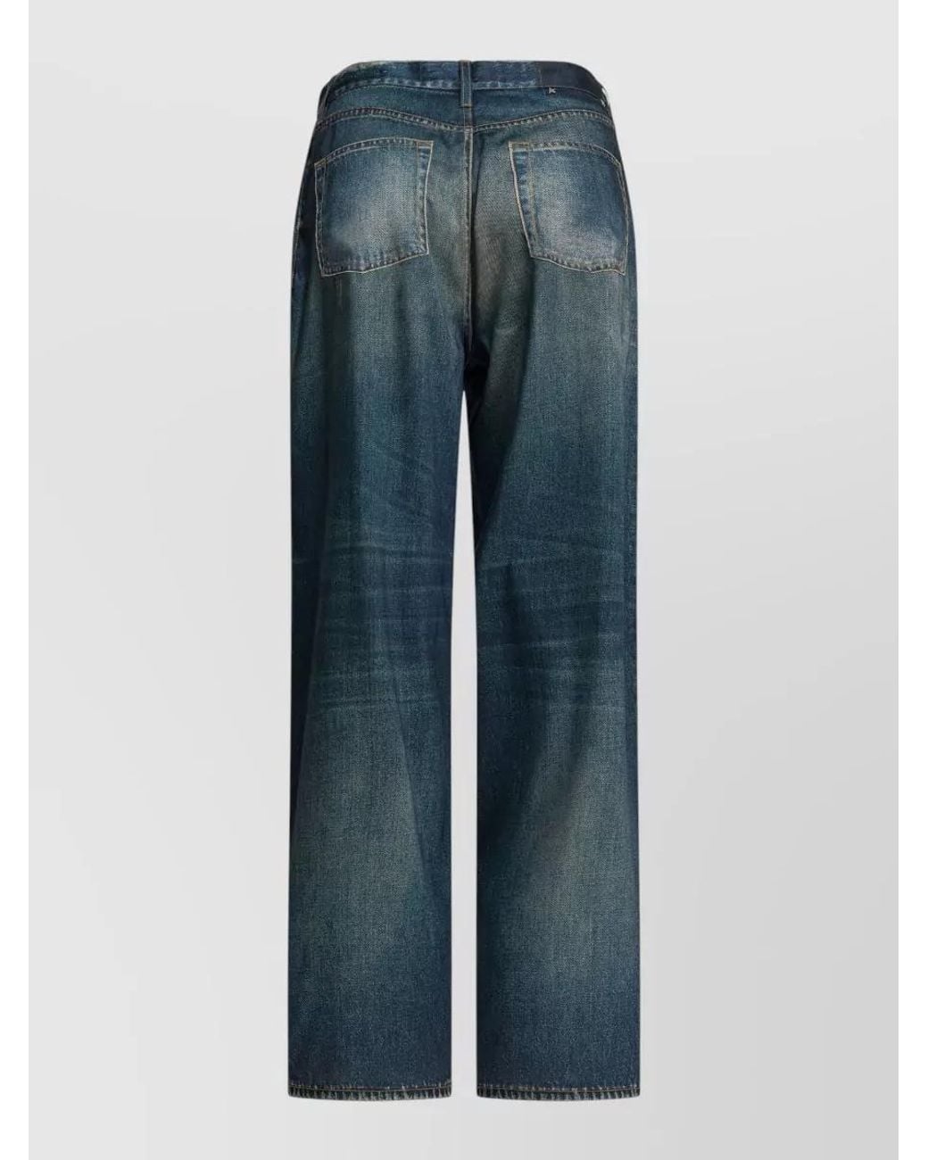 Golden Goose Deluxe Brand Blue Wide-Leg Boyfriend Trousers