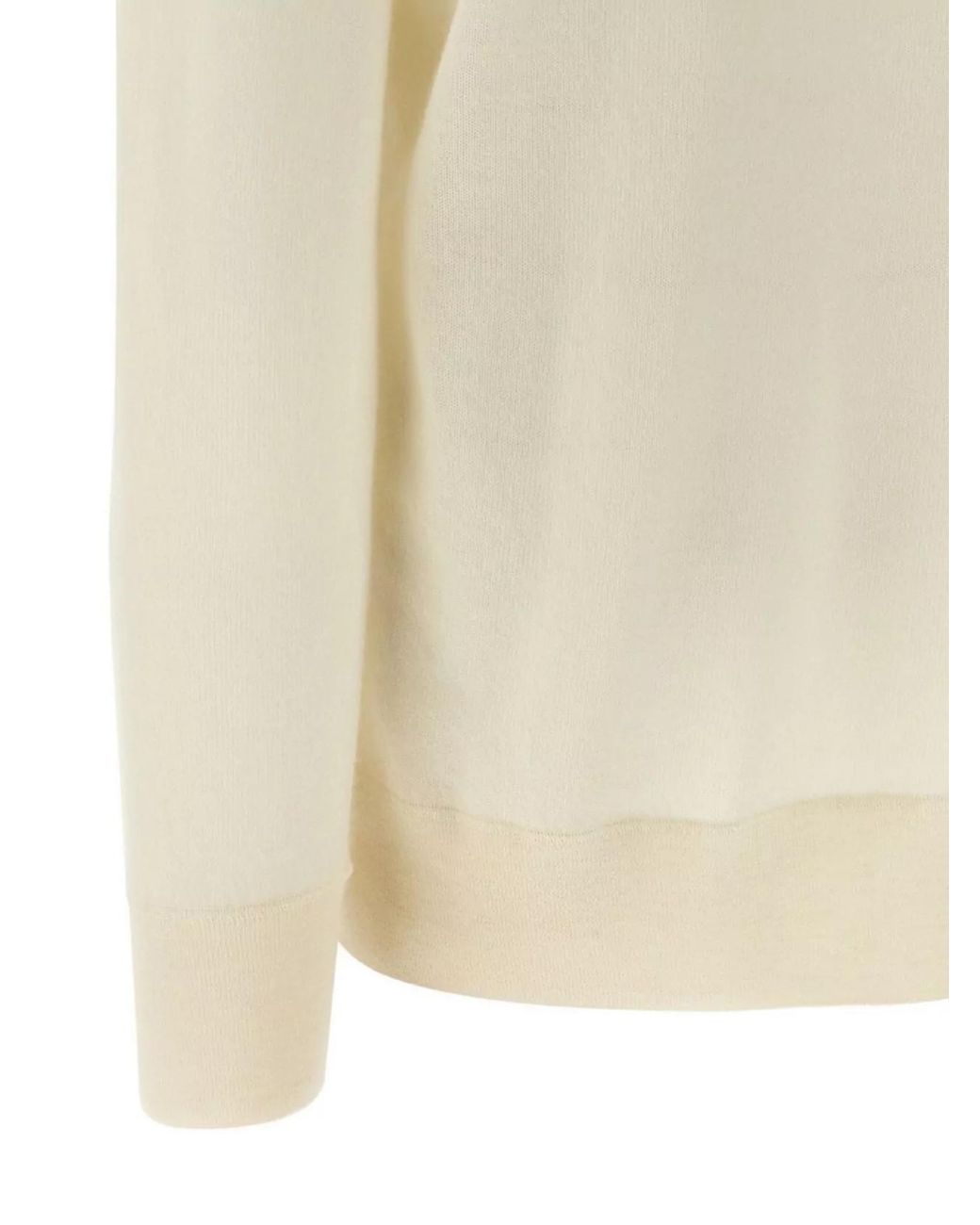 The Row Natural Cashmere Turtleneck Sweater