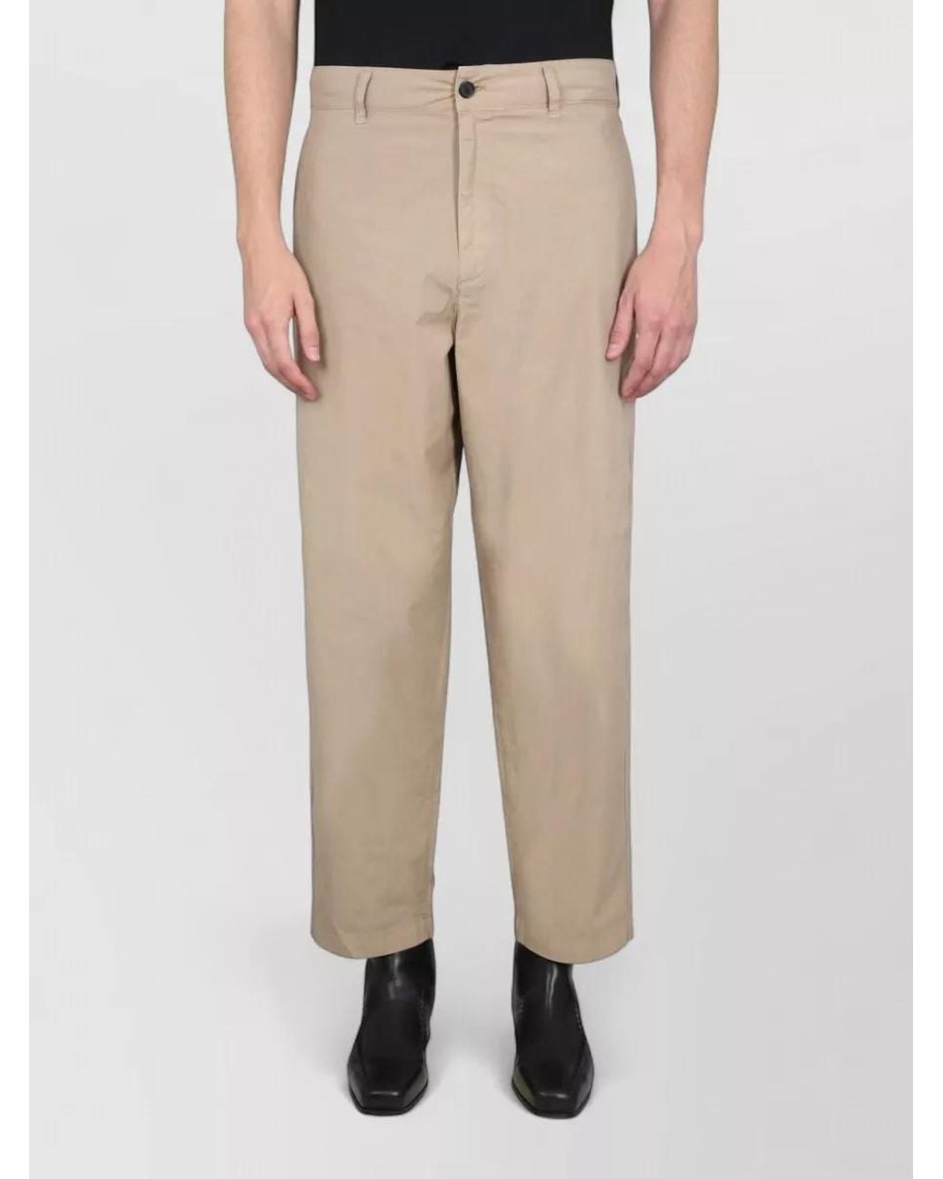 Department 5 Natural Cotton Straight-Leg Trousers for men