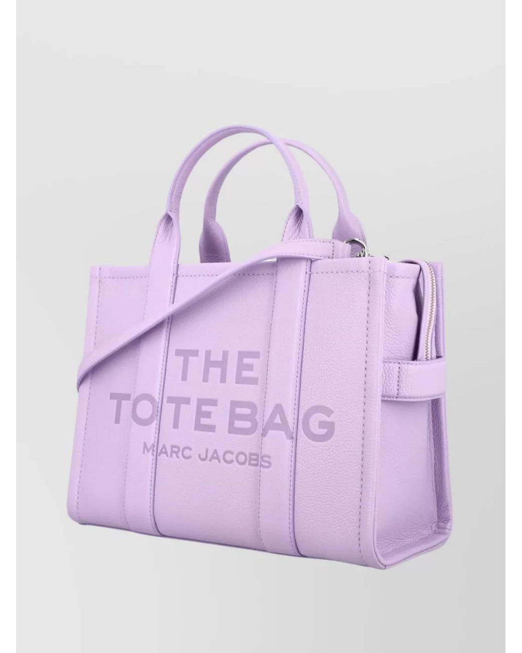 Marc Jacobs Purple The Tote Bag Medium Leather Tote Bag