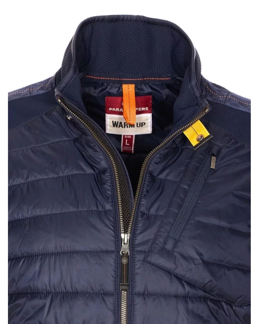 Parajumpers Blue Down Quilted Hybrid Puffer Jacket for men