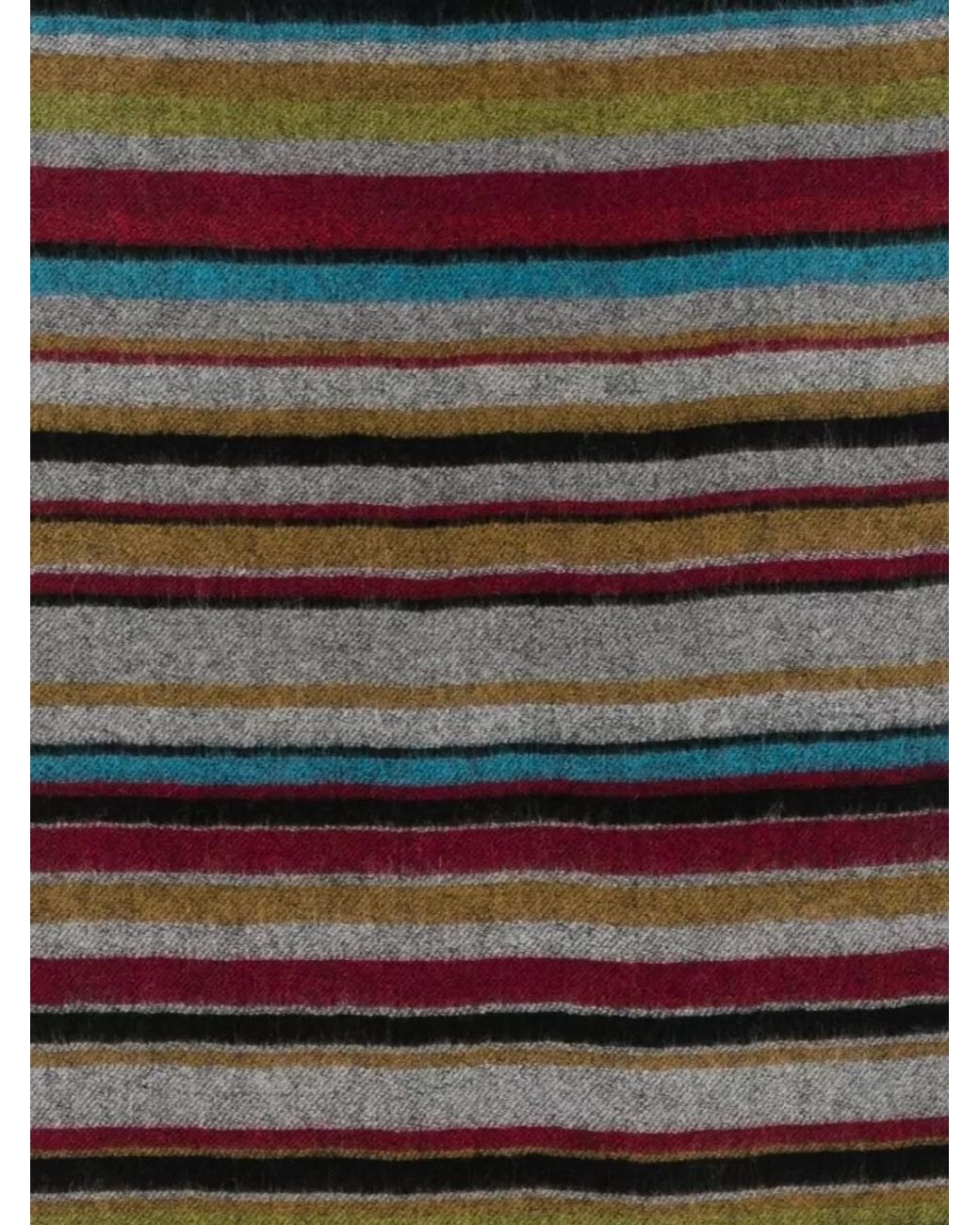 Paul Smith Multicolor Striped Lambswool Scarf