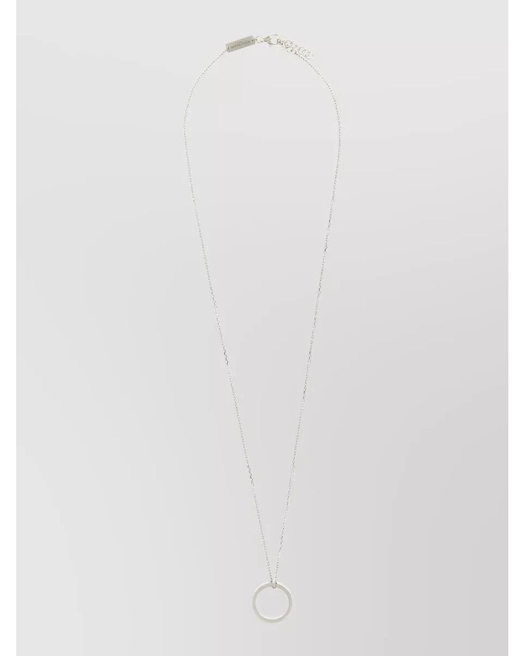 Maison Margiela White Pendant Necklace for men