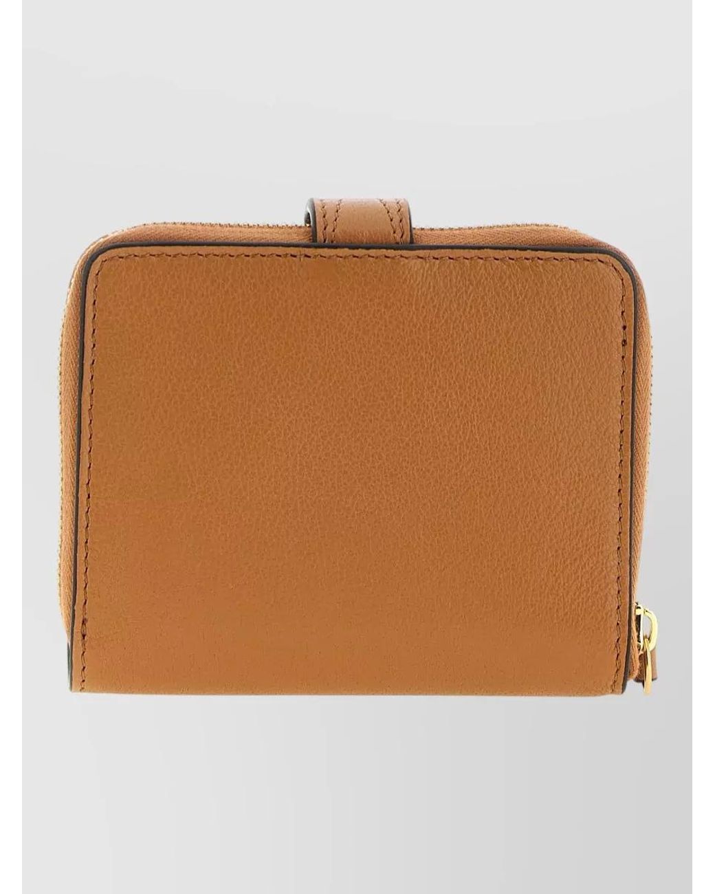 Chloé Brown Leather Paddington Medium Wallet