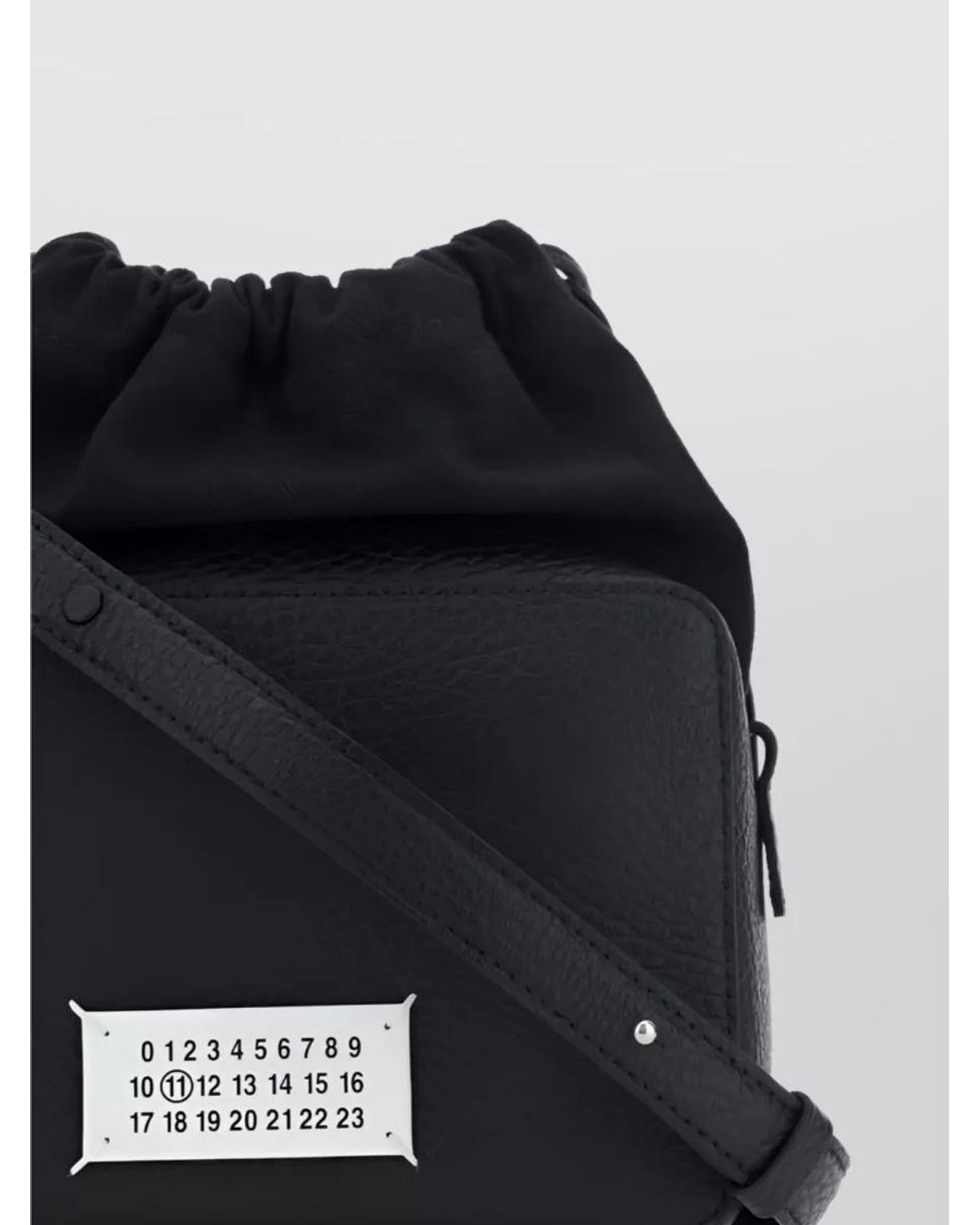 Maison Margiela Black 5Ac Medium Leather Shoulder Bag